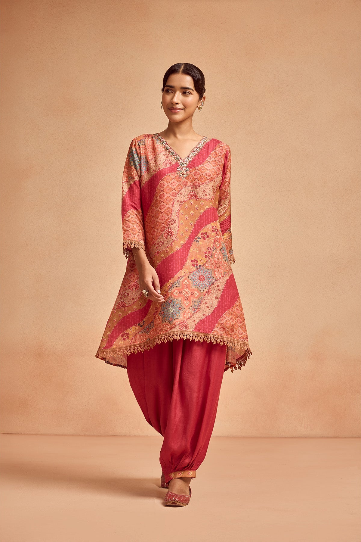 Pink Printed Co-Ord Set