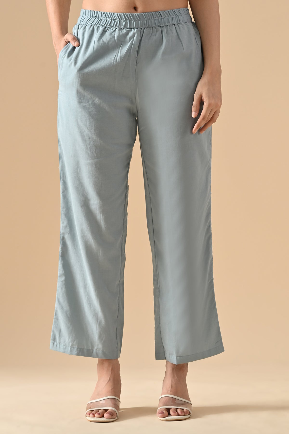 Blue Embroidered Kurta Set