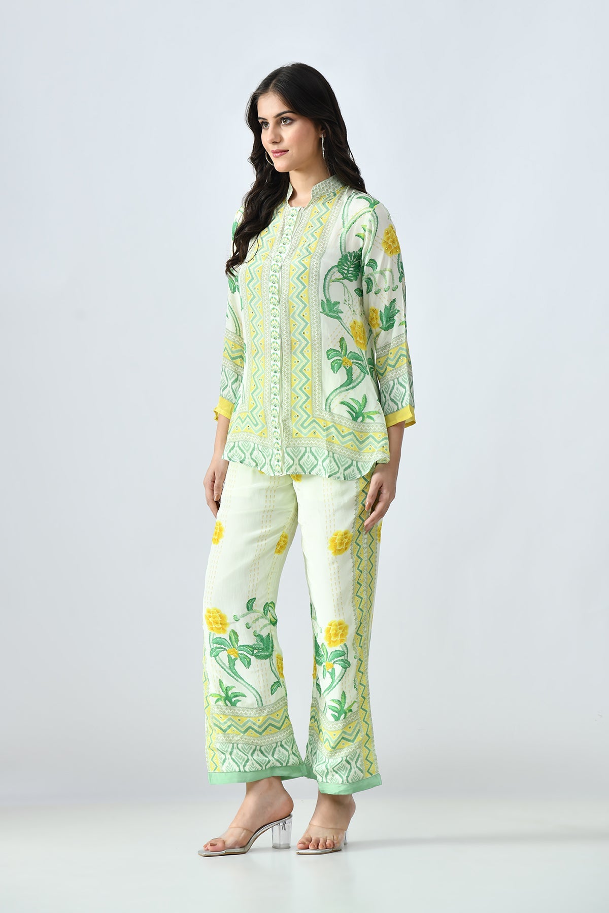 Green Printed Co-Ord Set