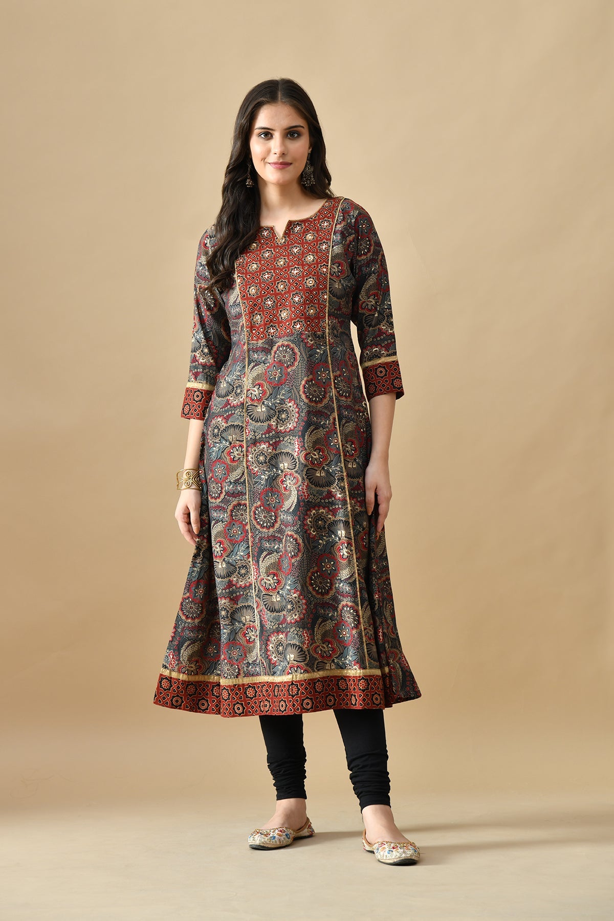 Multi Printed Straight Kurta