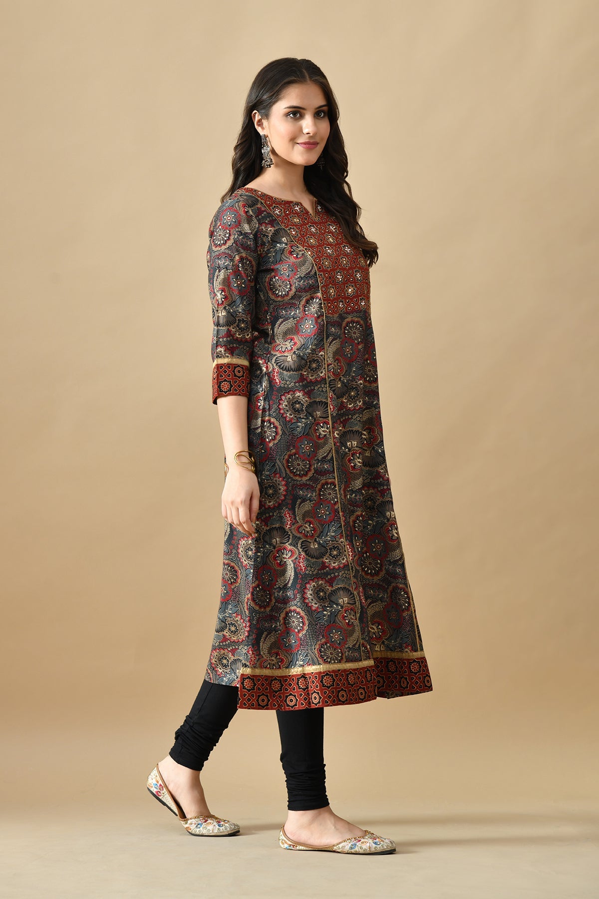 Multi Printed Straight Kurta