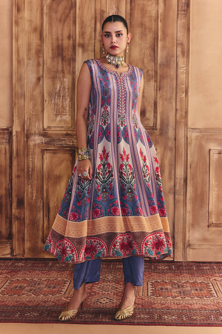 Multi Embellished Kurta Set