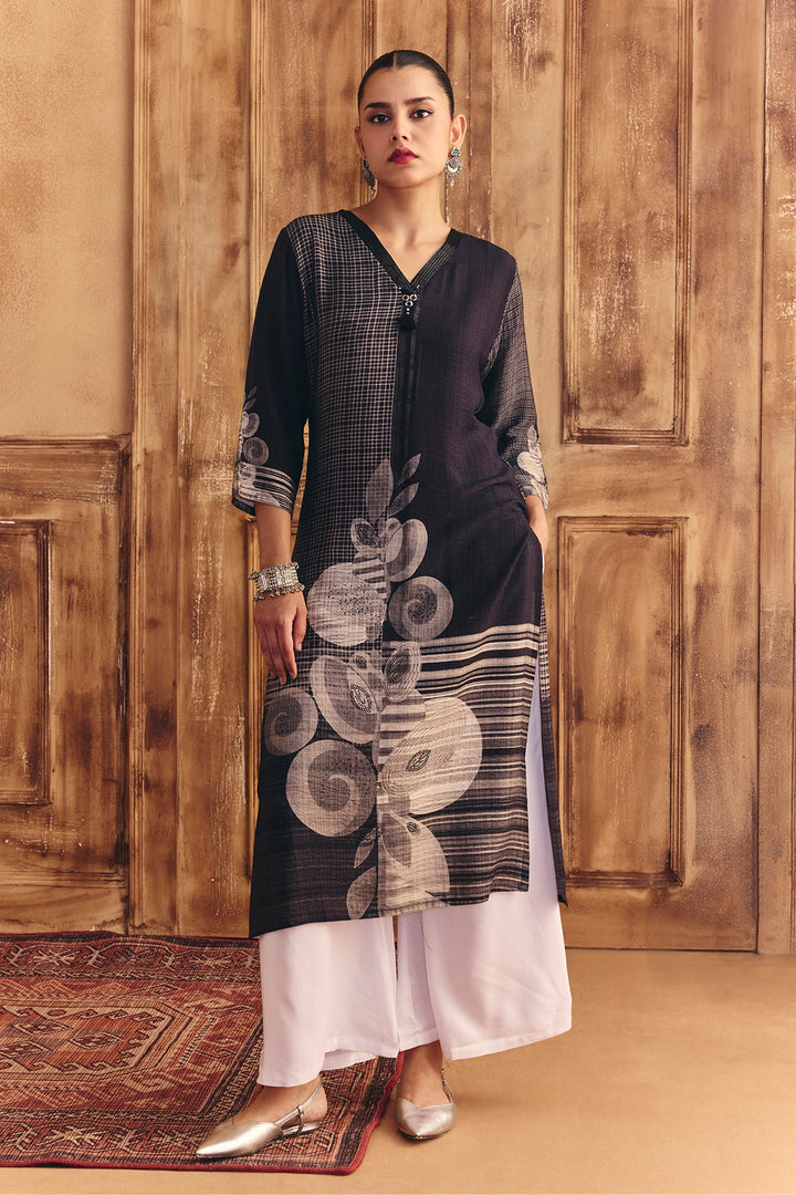 Multi Printed Straight Kurta