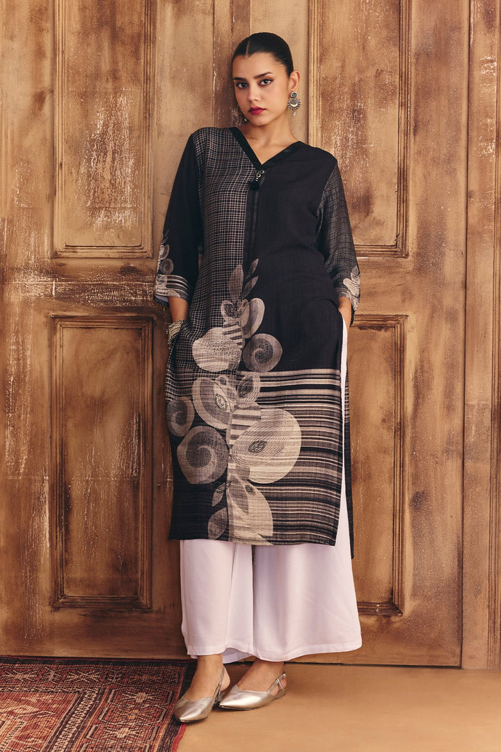 Multi Printed Straight Kurta