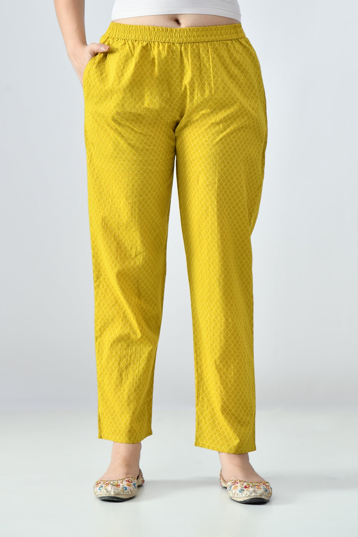 Mustard Embroidered Kurta Set