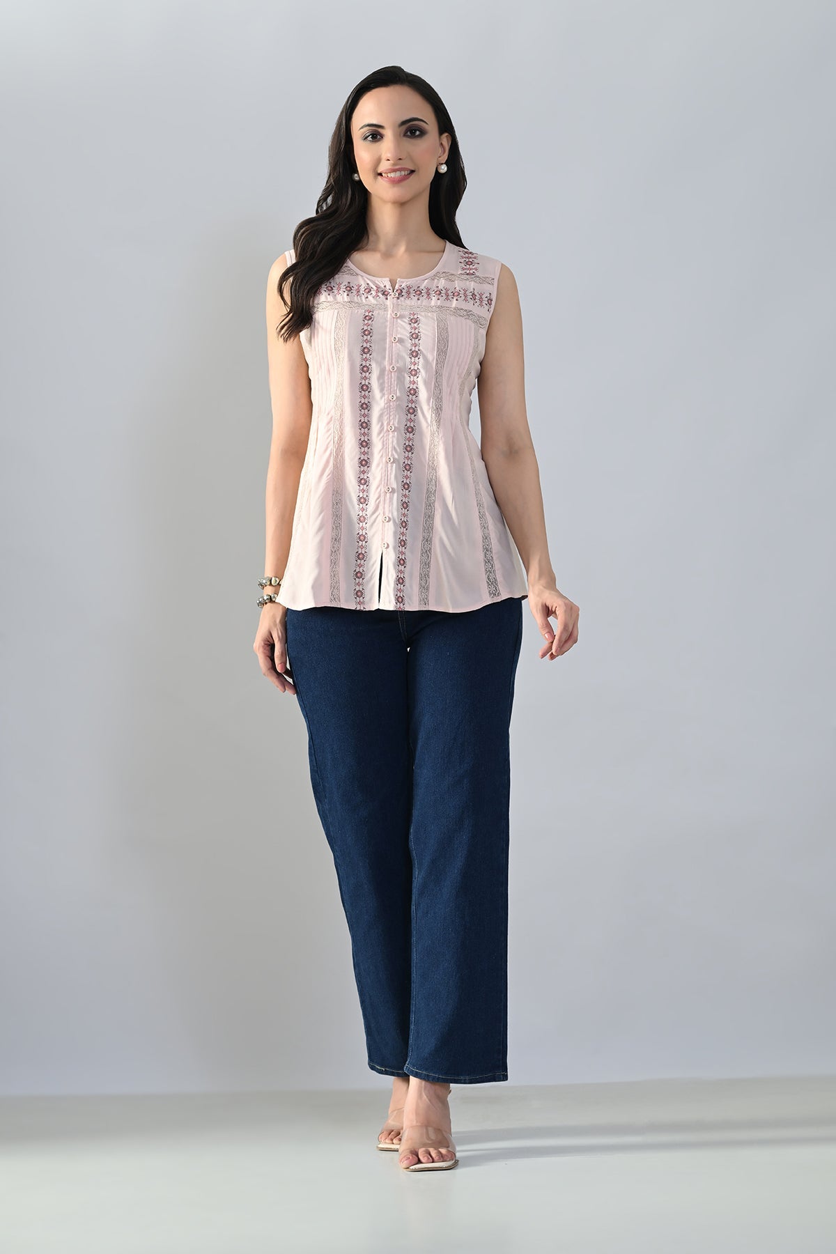 Fawn Embroidered Top