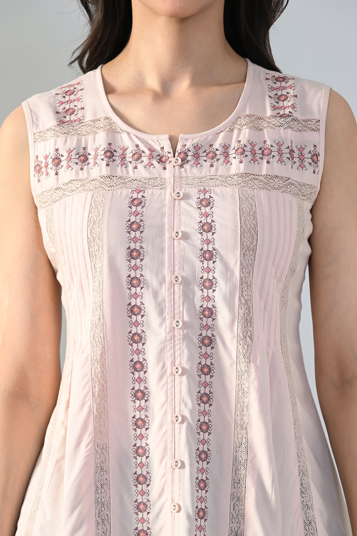Fawn Embroidered Top