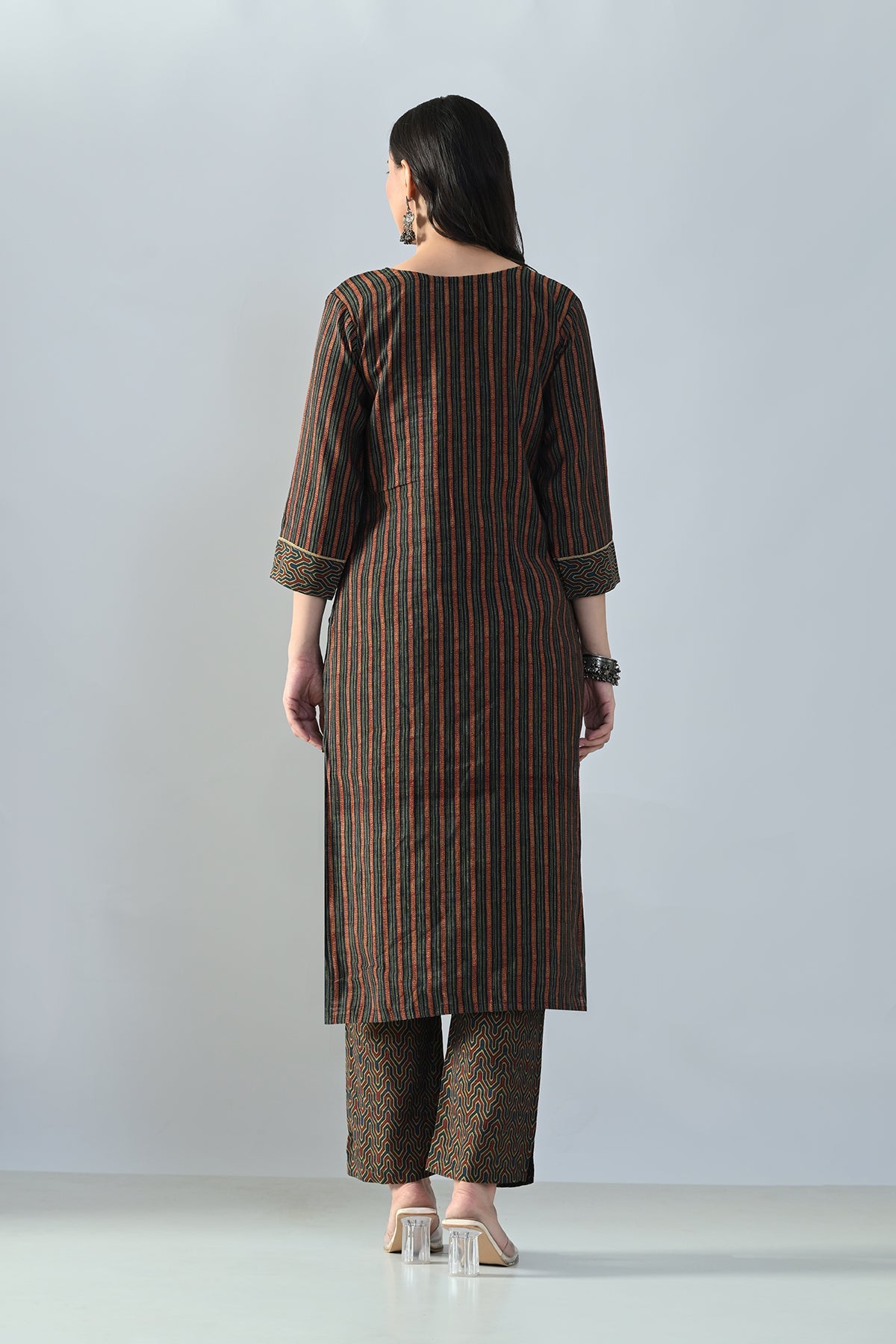 Multi Embellished Kurta Set