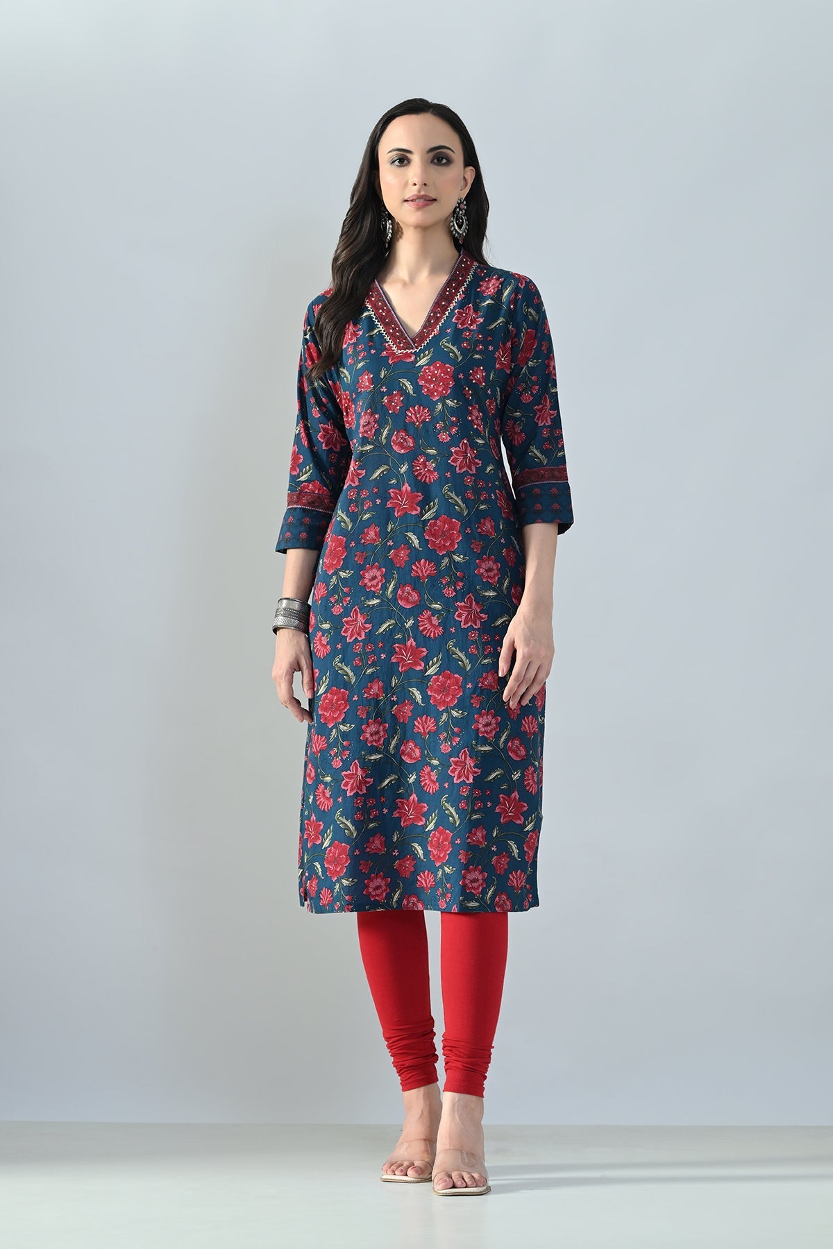 Blue Printed Kurta