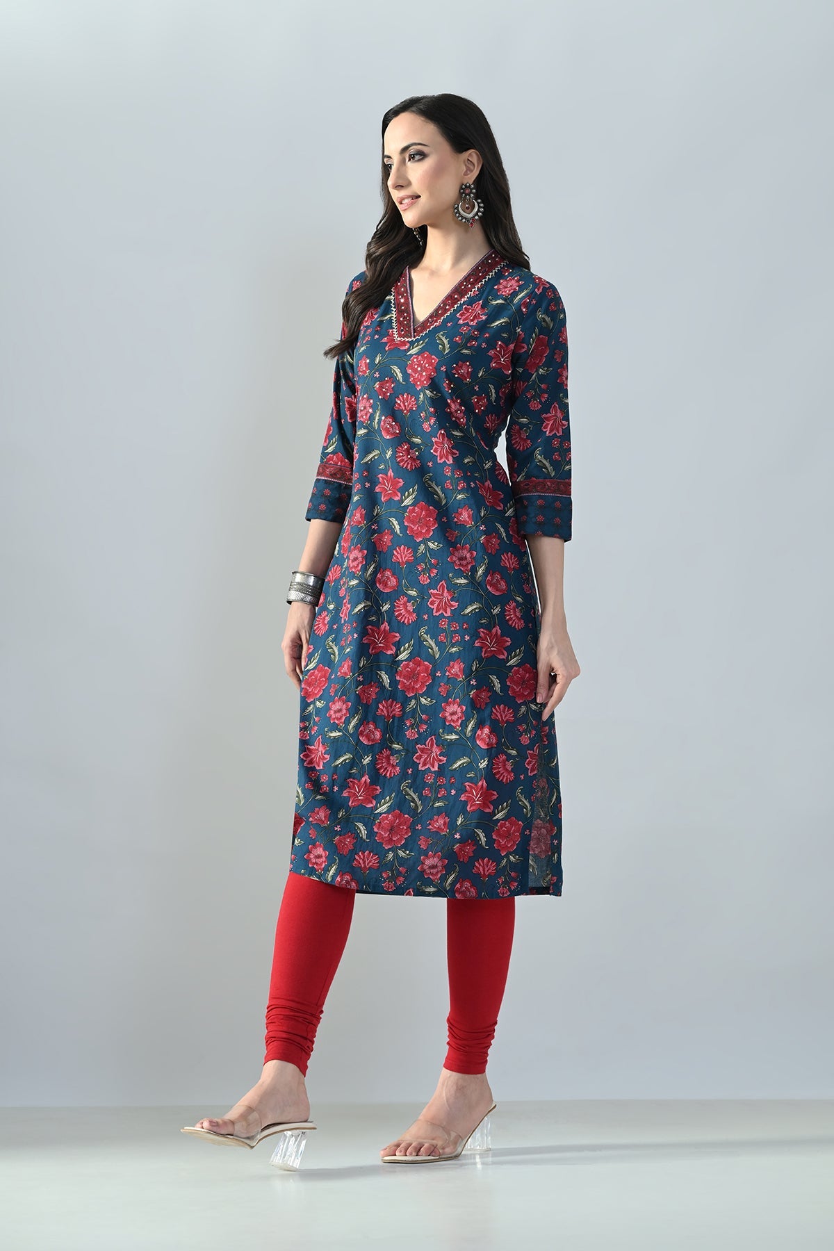 Blue Printed Kurta