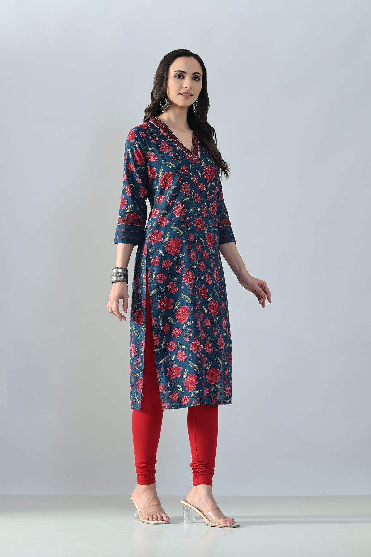 Blue Printed Kurta