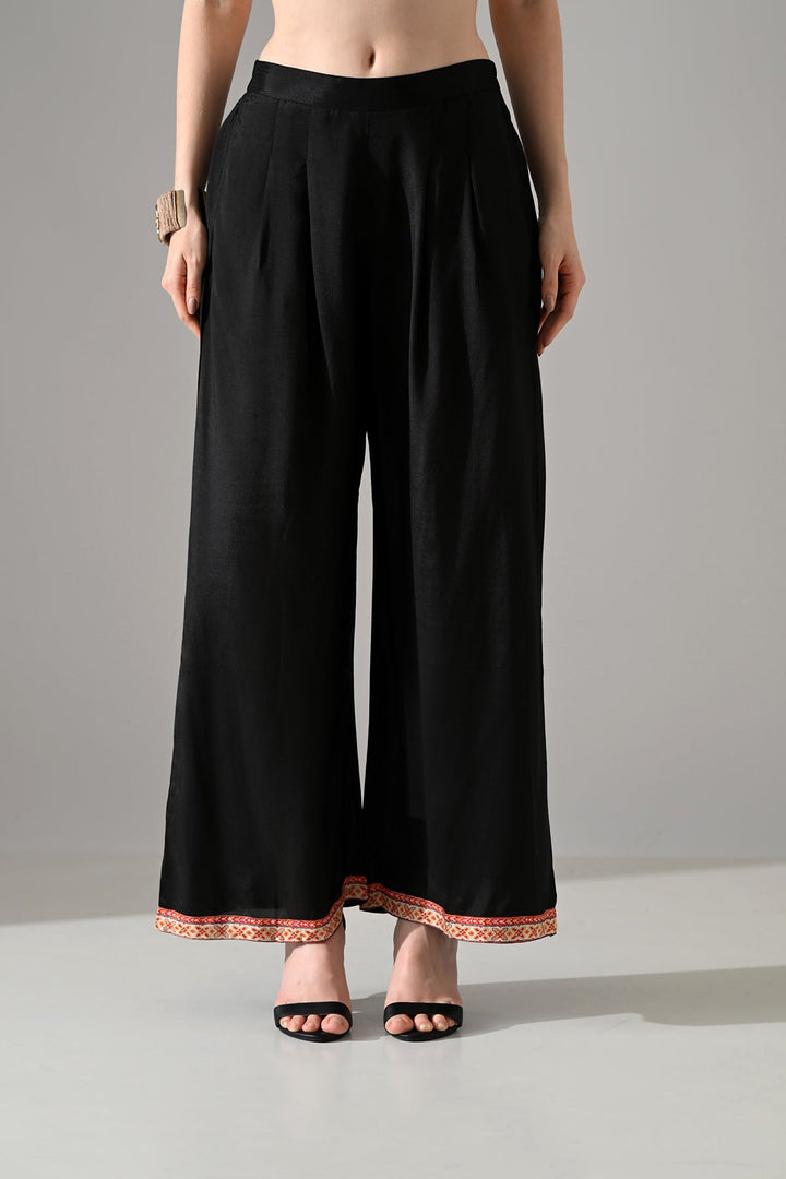 Black Printed Kurta Set
