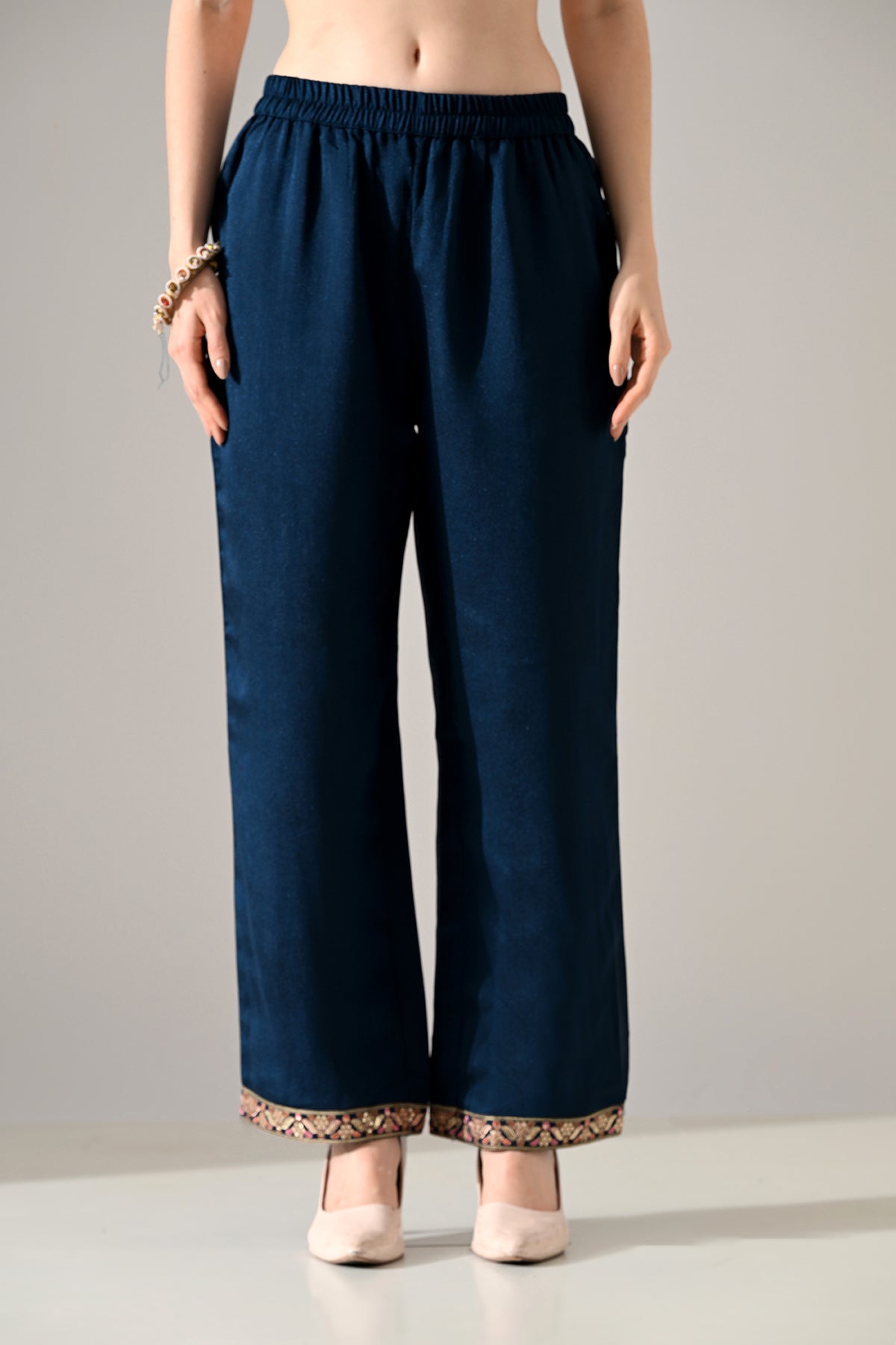 Teal Embroidered Kurta Set