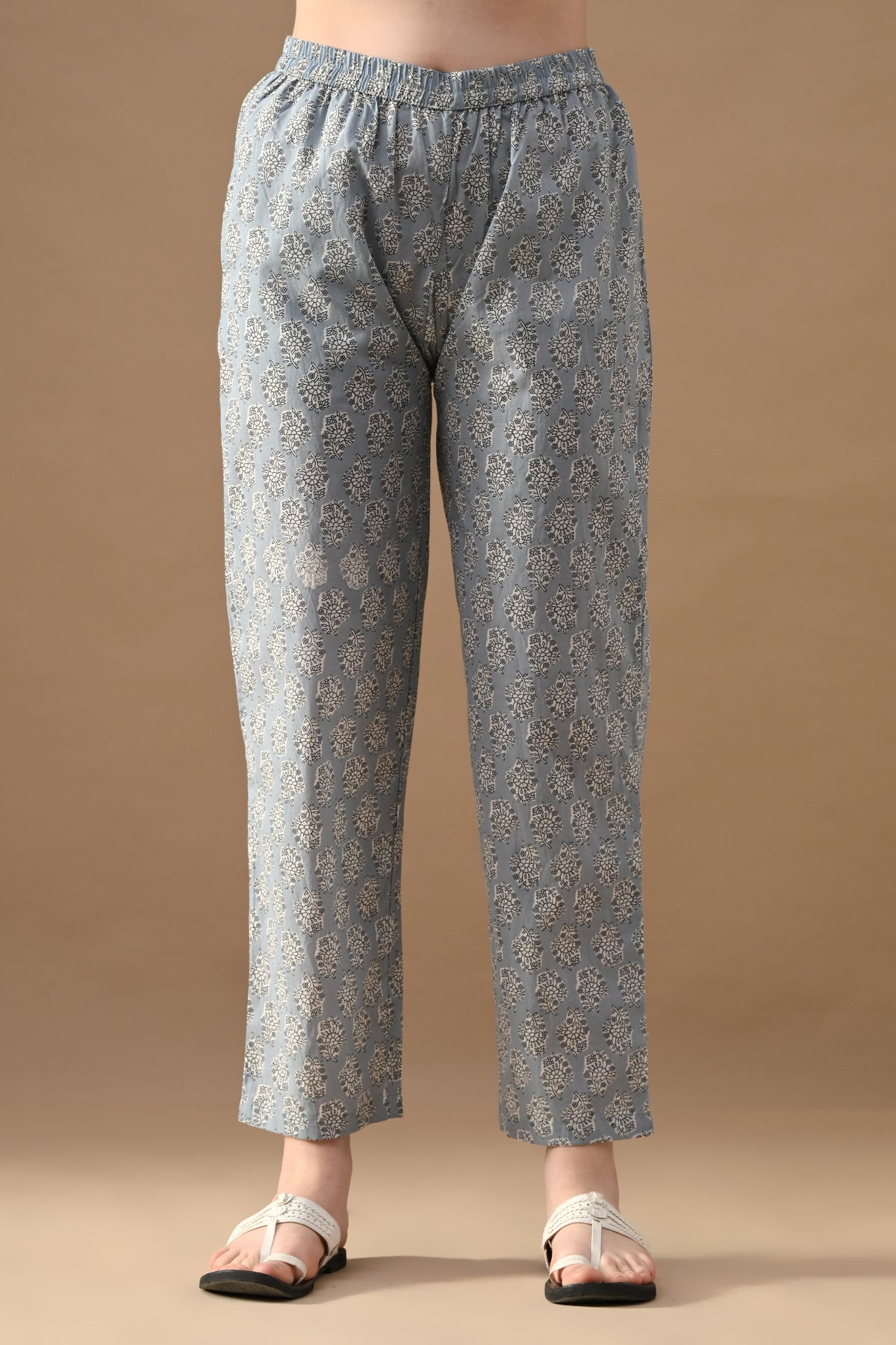 Blue Printed Kurta Set