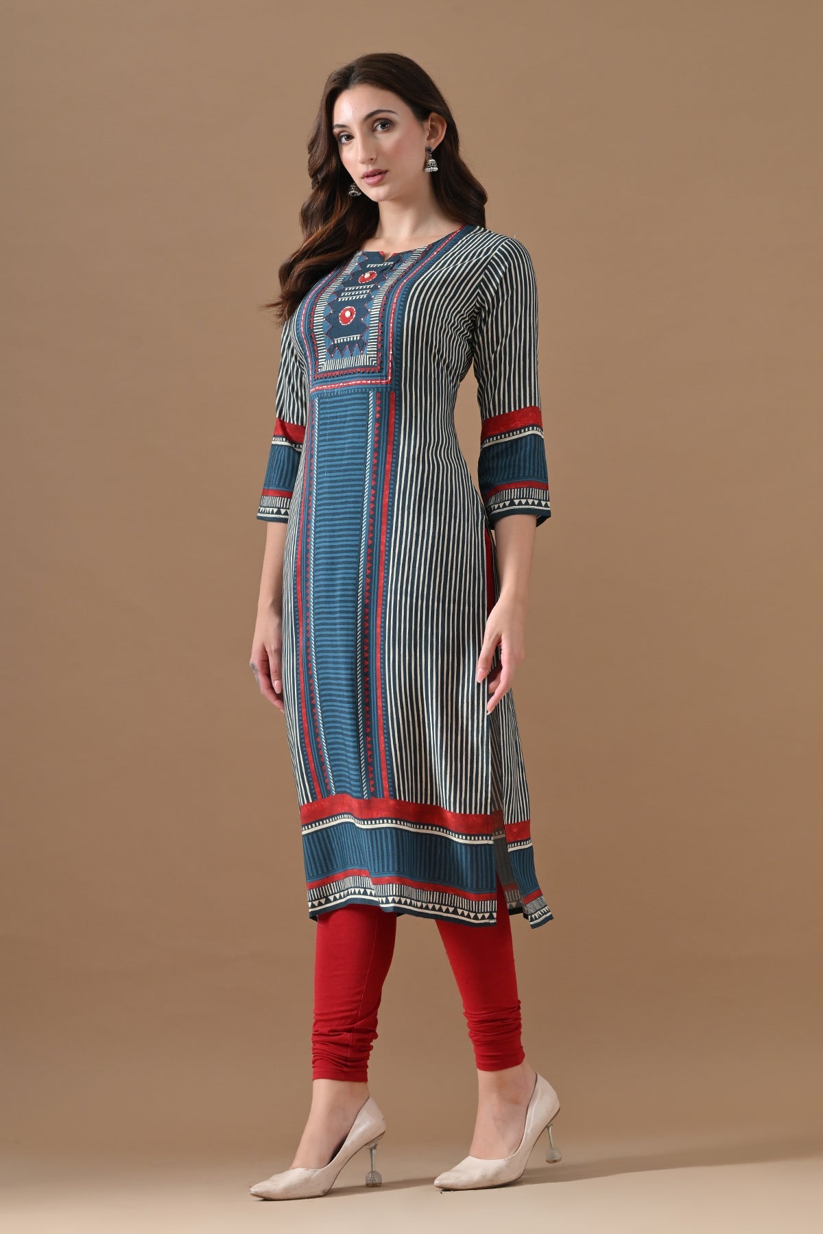 Blue Printed Kurta