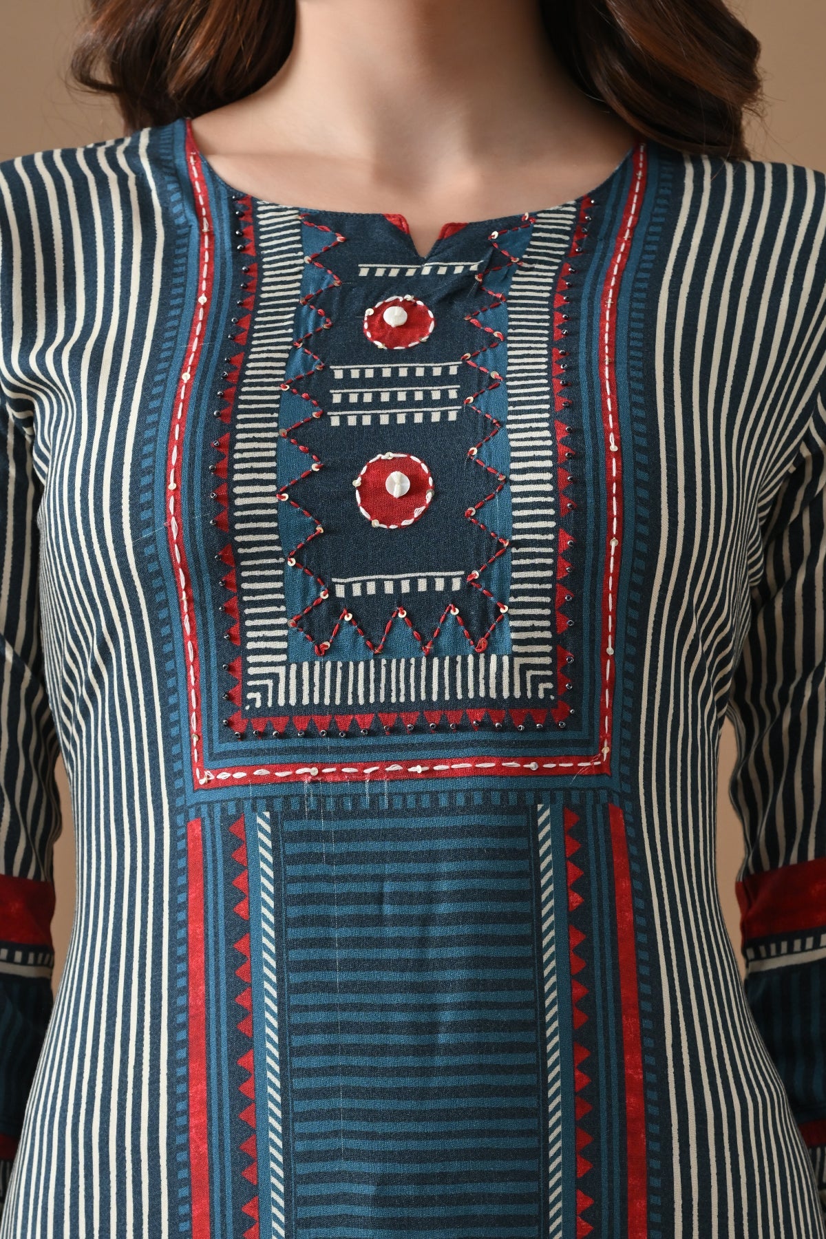 Blue Printed Kurta