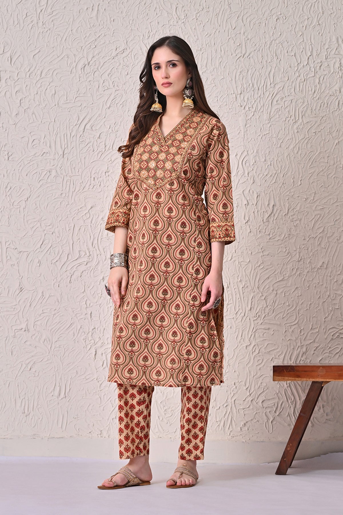 Multi Printed Kurta 2 Pcs Set