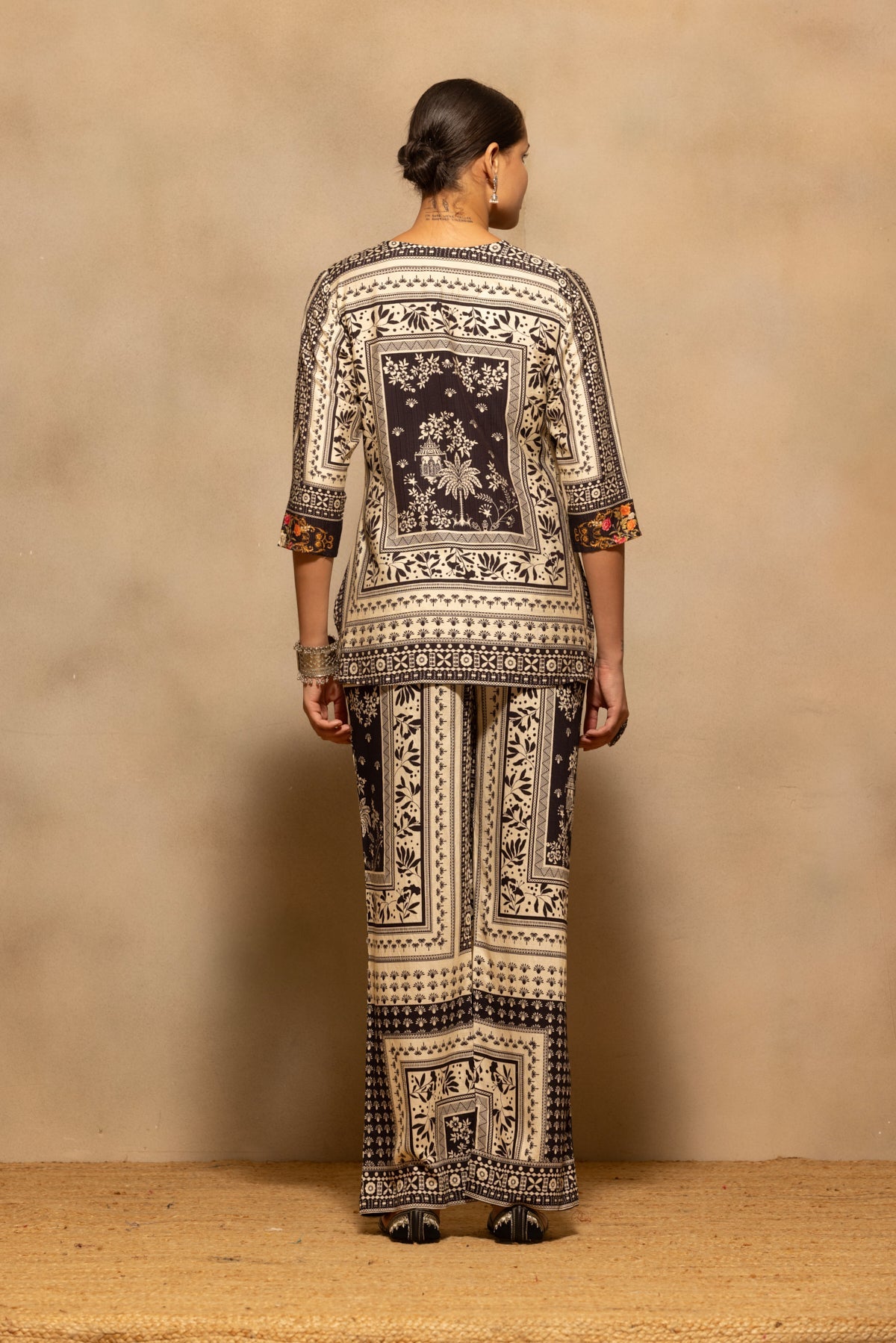Cream Printed Co-Ord Set