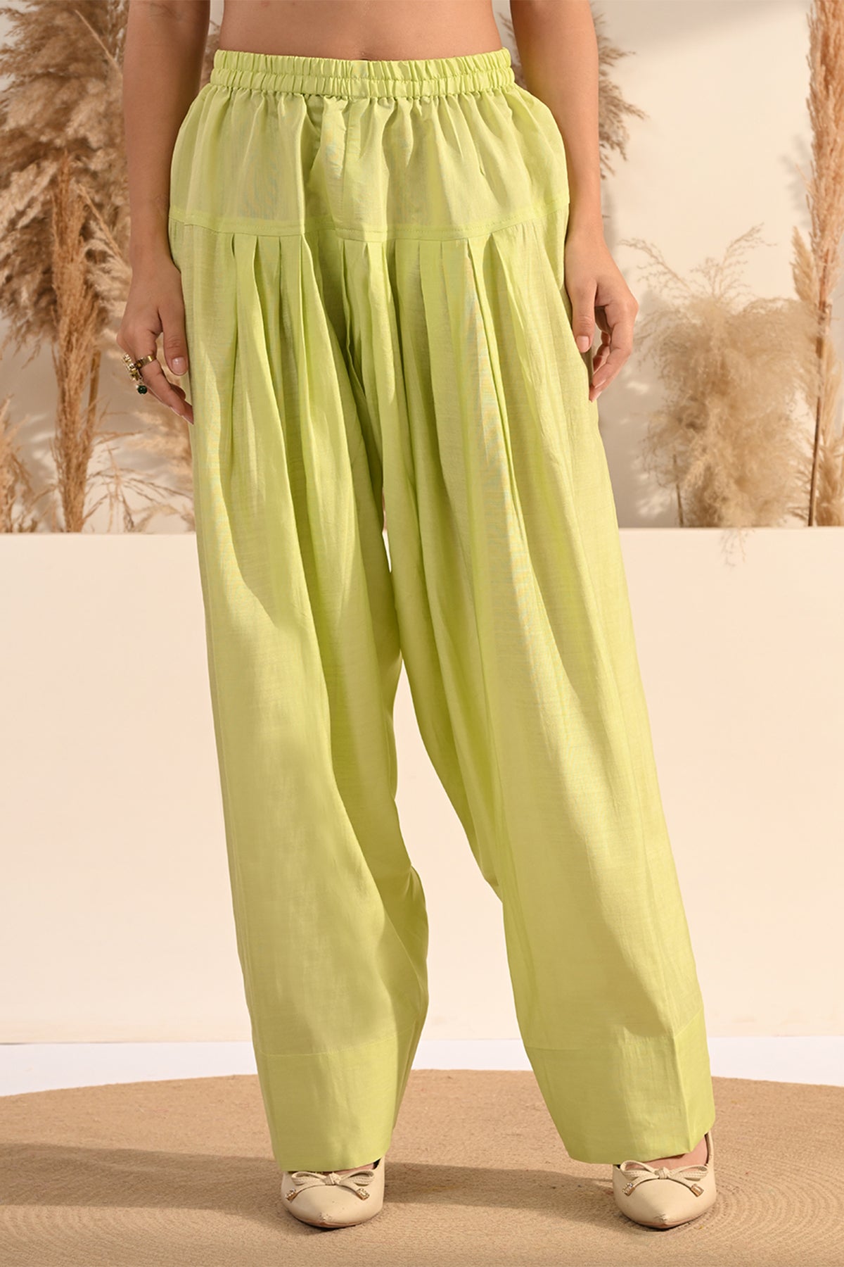 Green Floral Embroidered Co-Ord Set