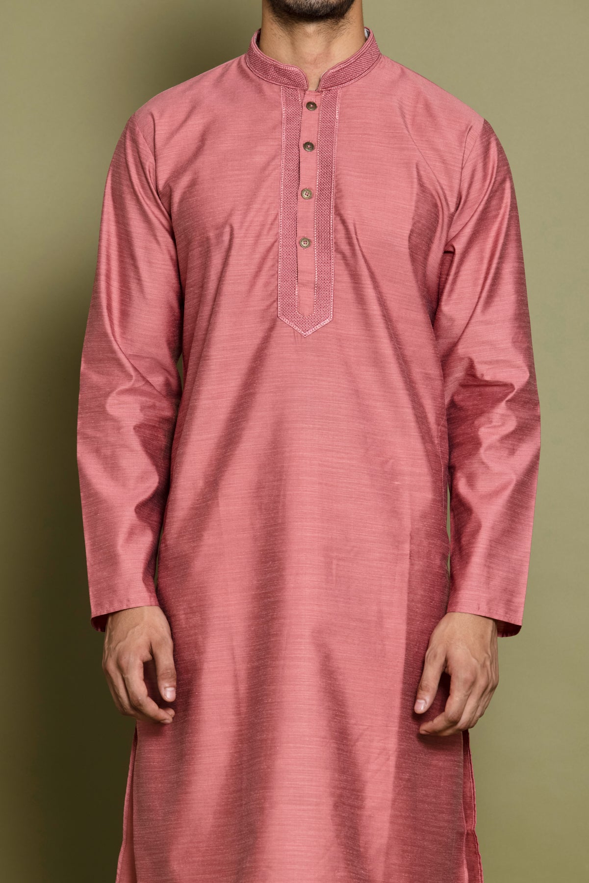 Onion Self Design Kurta Set