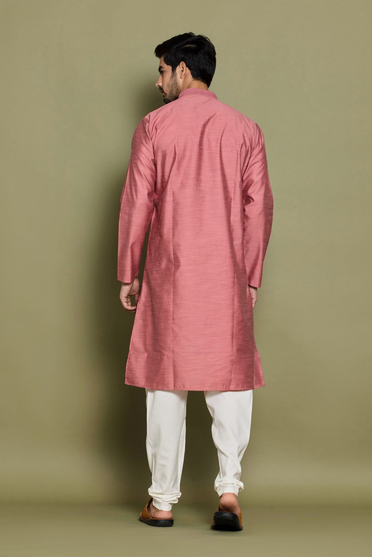 Onion Self Design Kurta Set