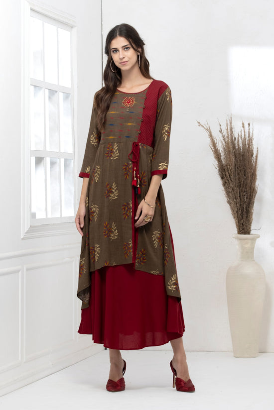 Multi Embroidered  Dress