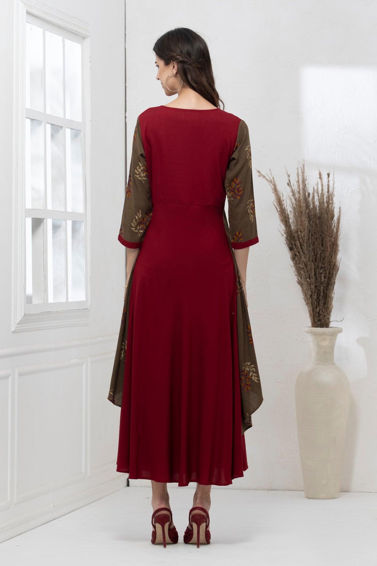 Multi Embroidered  Dress