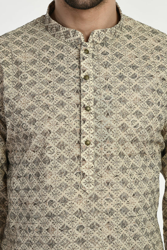 Multi-Coloured Embroidered Kurta Set