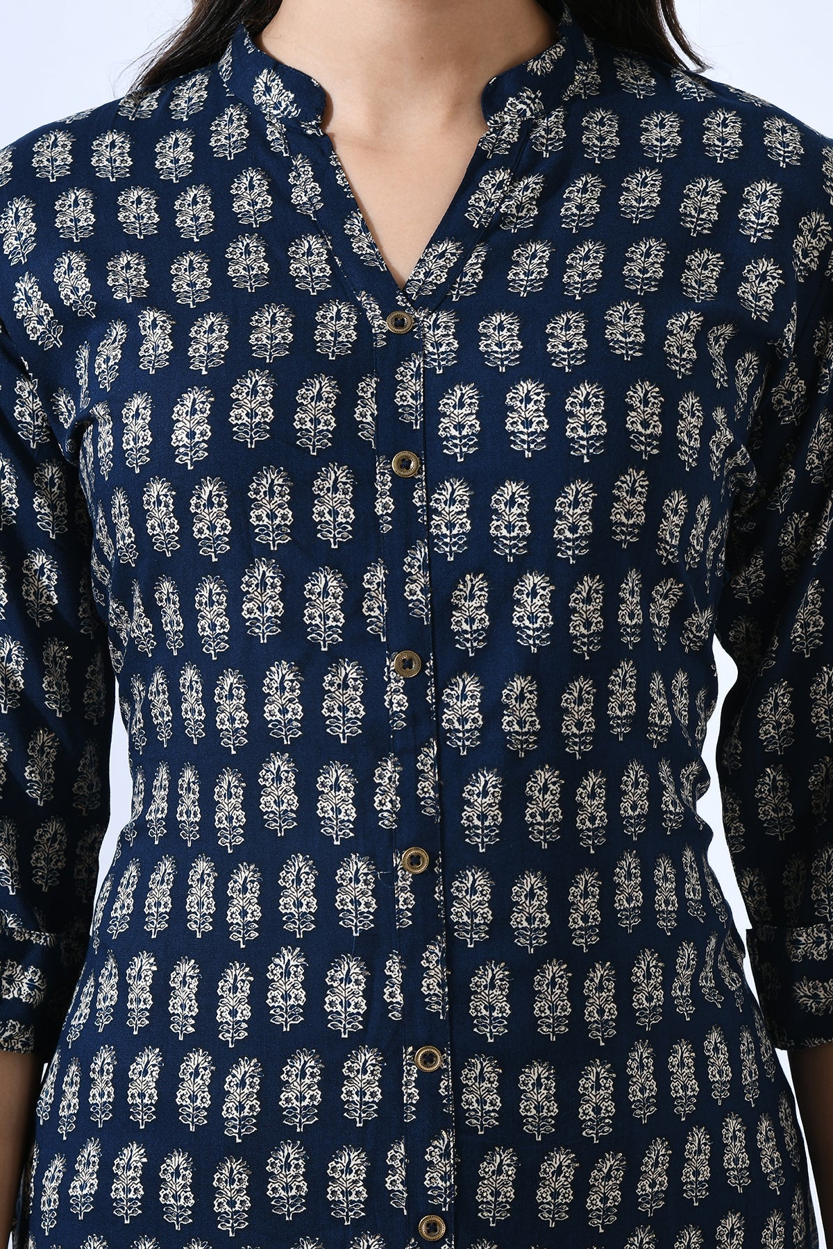 Blue Printed Kurta