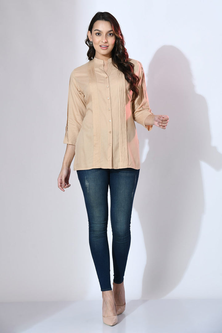 Beige Casual Shirt
