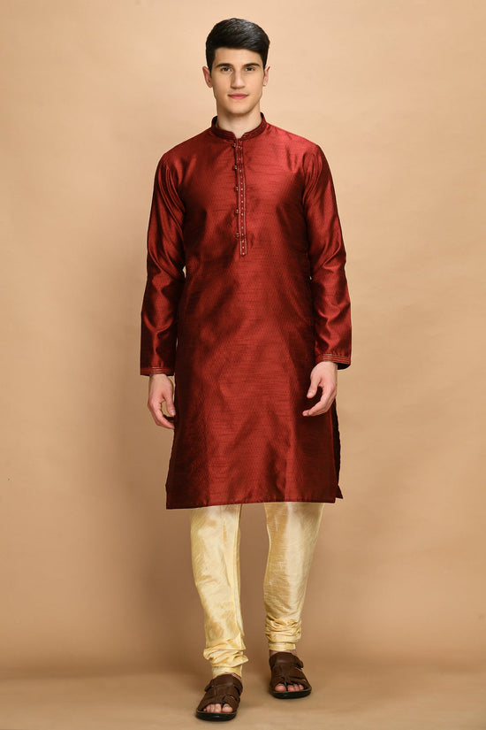Maroon Kurta Set