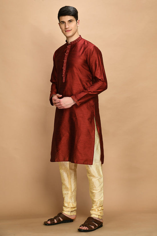 Maroon Kurta Set