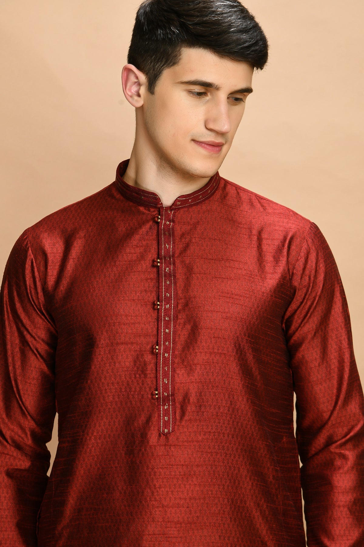 Maroon Kurta Set