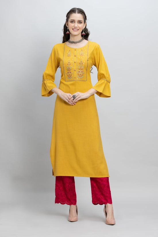 Mustard Yellow Kurta