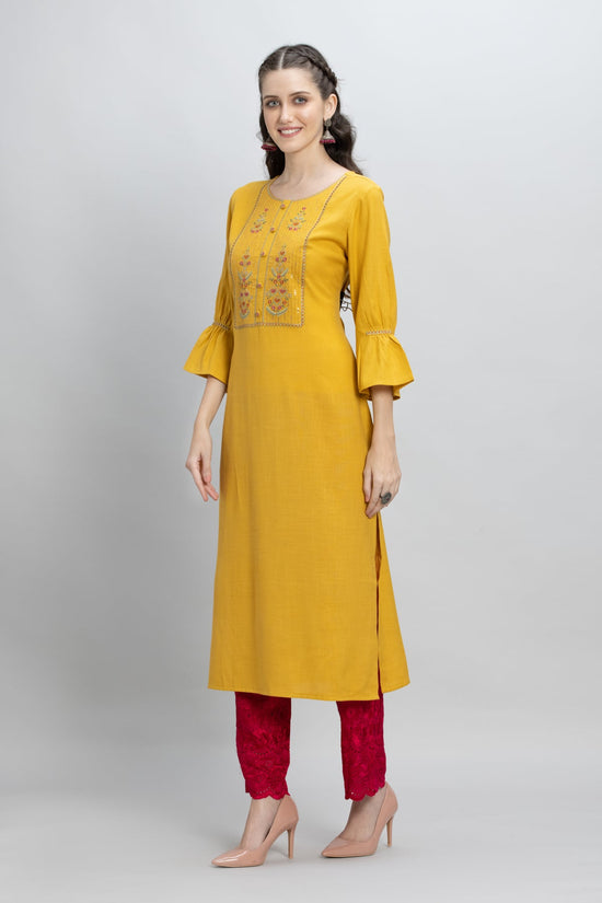 Mustard Yellow Kurta