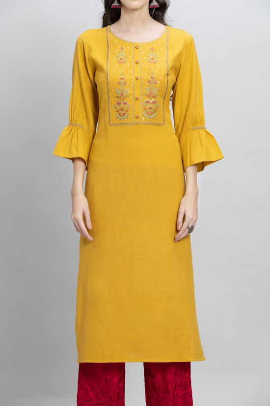 Mustard Yellow Kurta