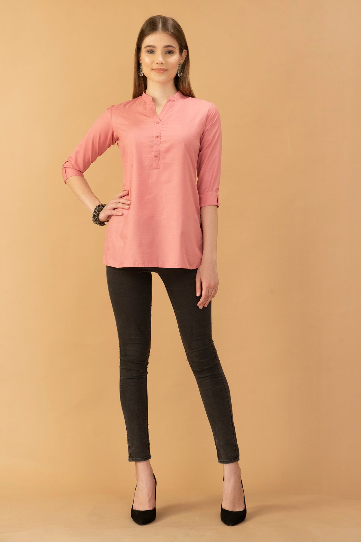 Pink Solid Top