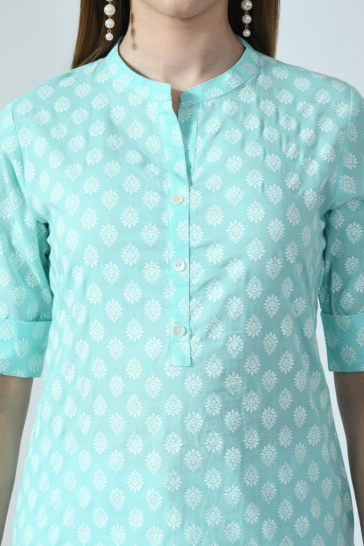 Green Ethnic Printed Top