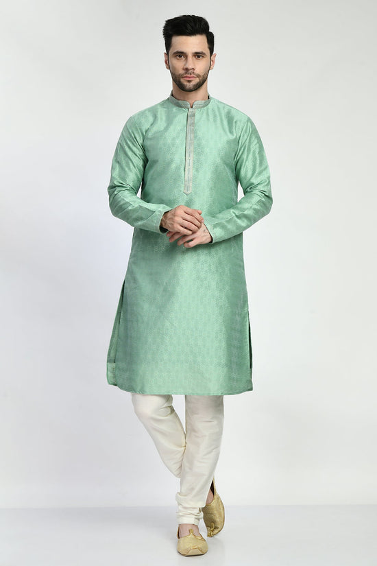 Green Embellished Kurta Set