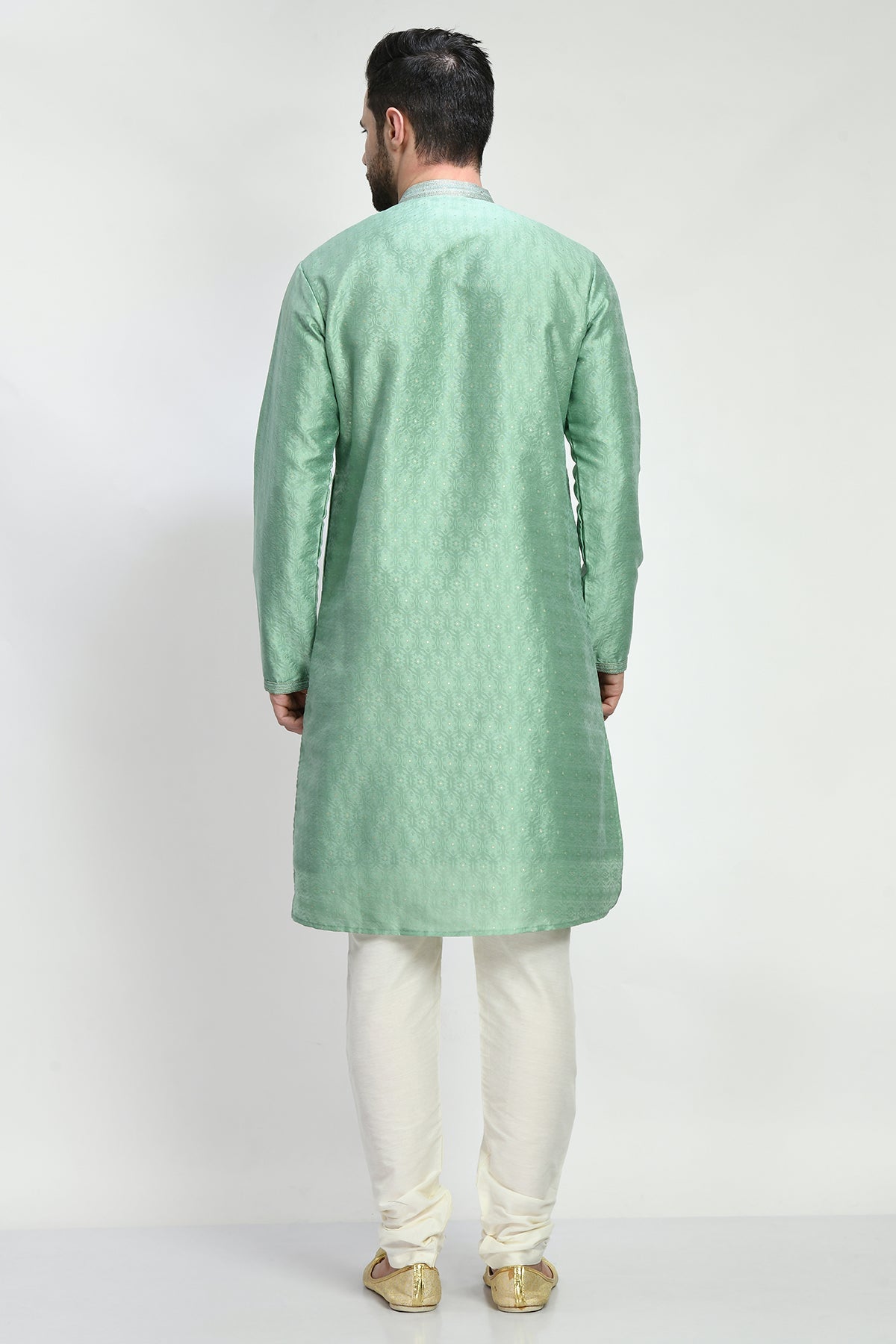 Green Embellished Kurta Set