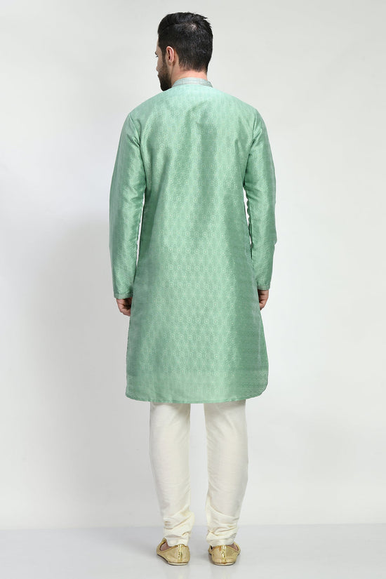 Green Embellished Kurta Set