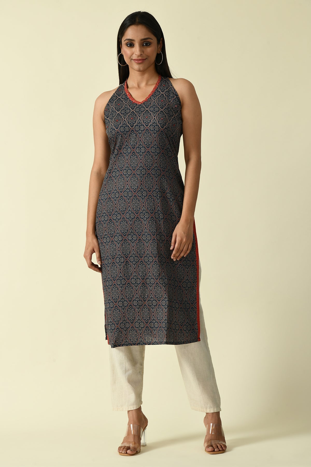 Blue Printed Kurta