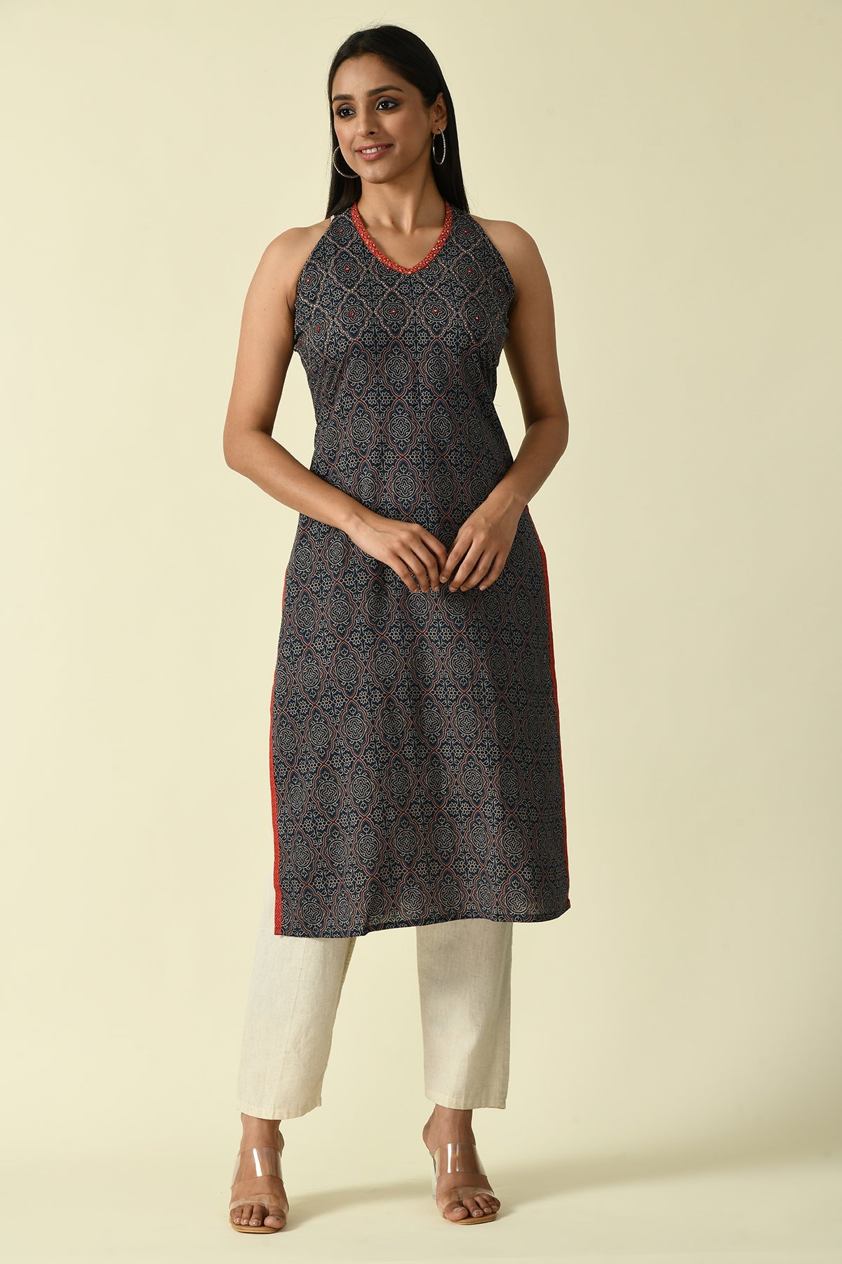 Blue Printed Kurta