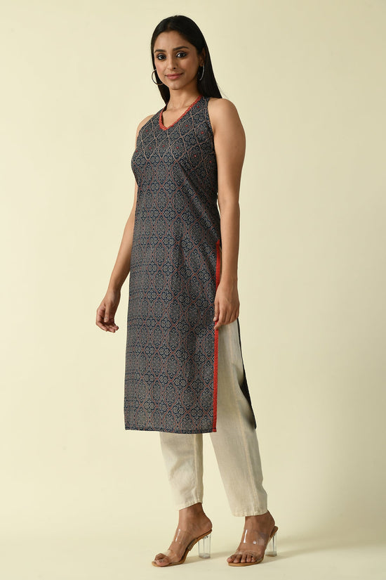 Blue Printed Kurta