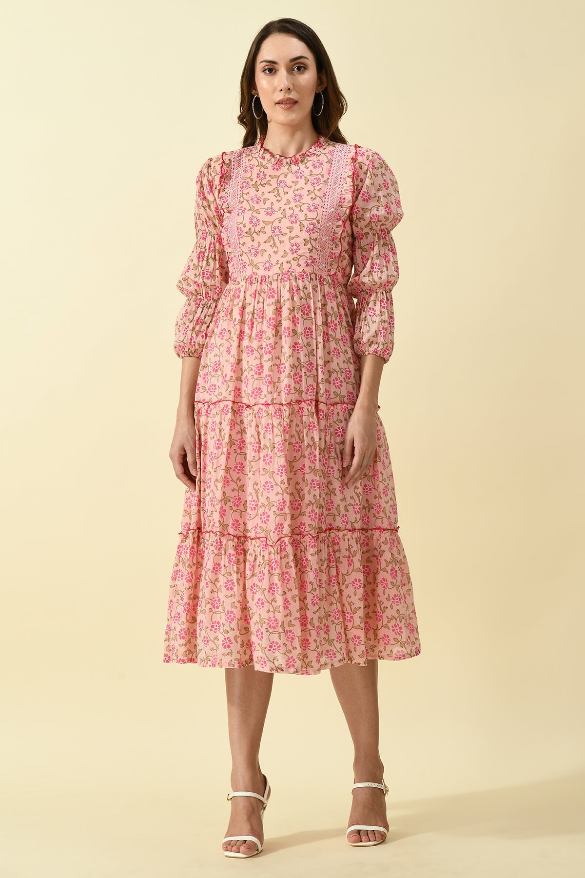 Pink Printed Dress