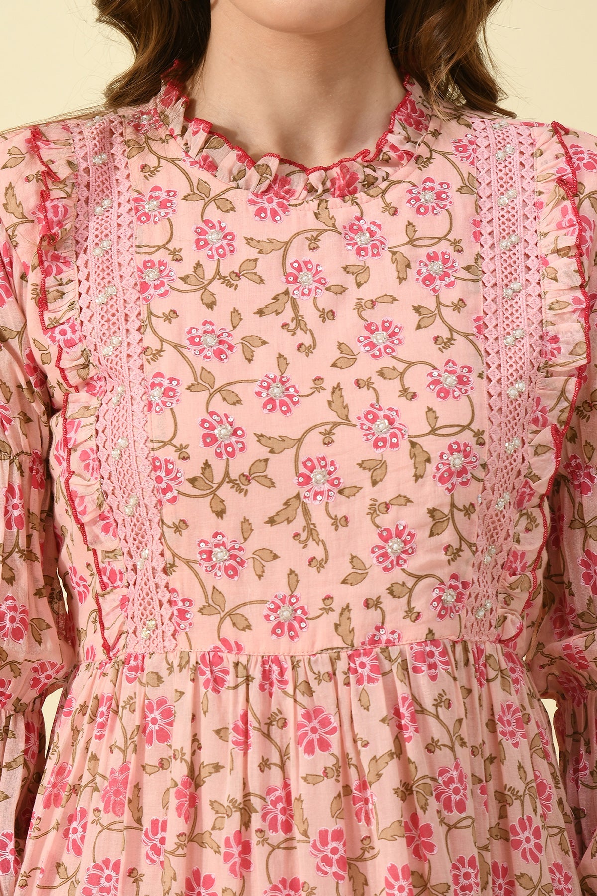 Pink Printed Dress