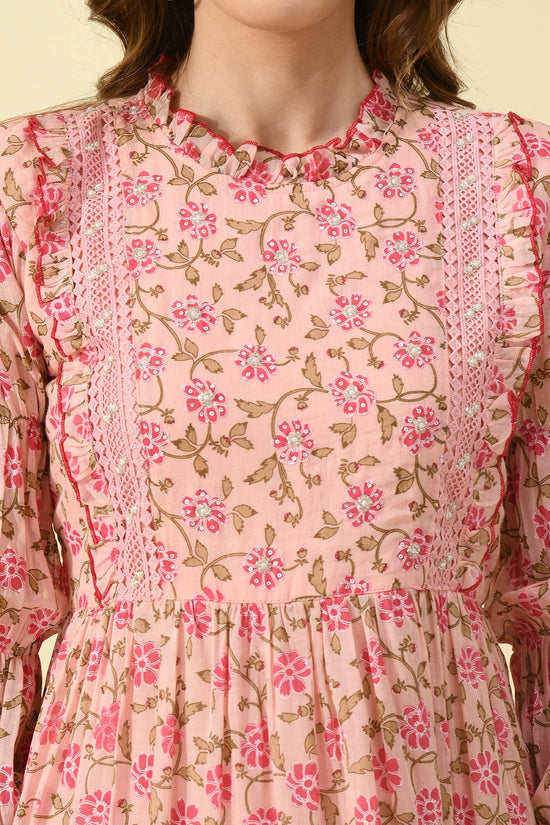 Pink Printed Dress