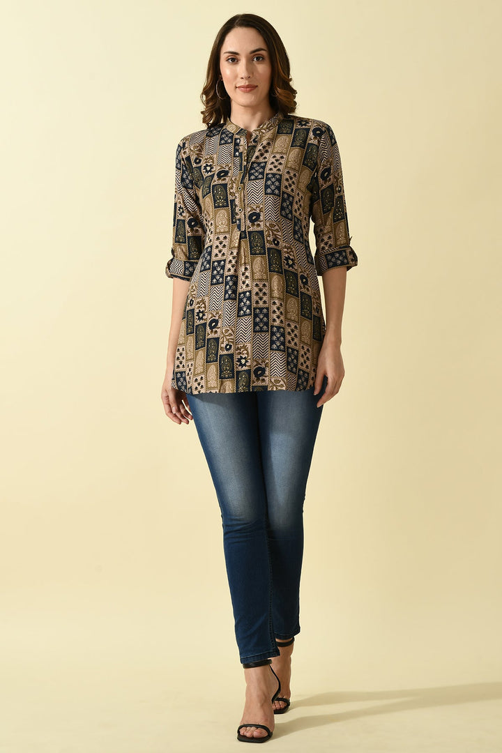 Multi Printed Straight Top