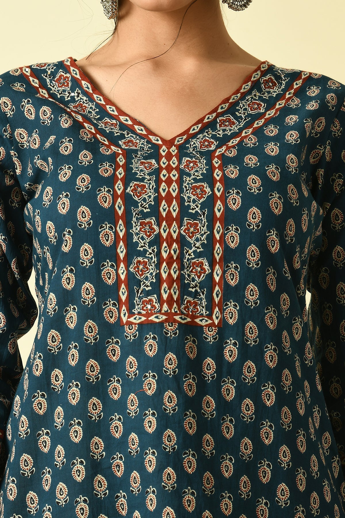 Blue Printed Kurta