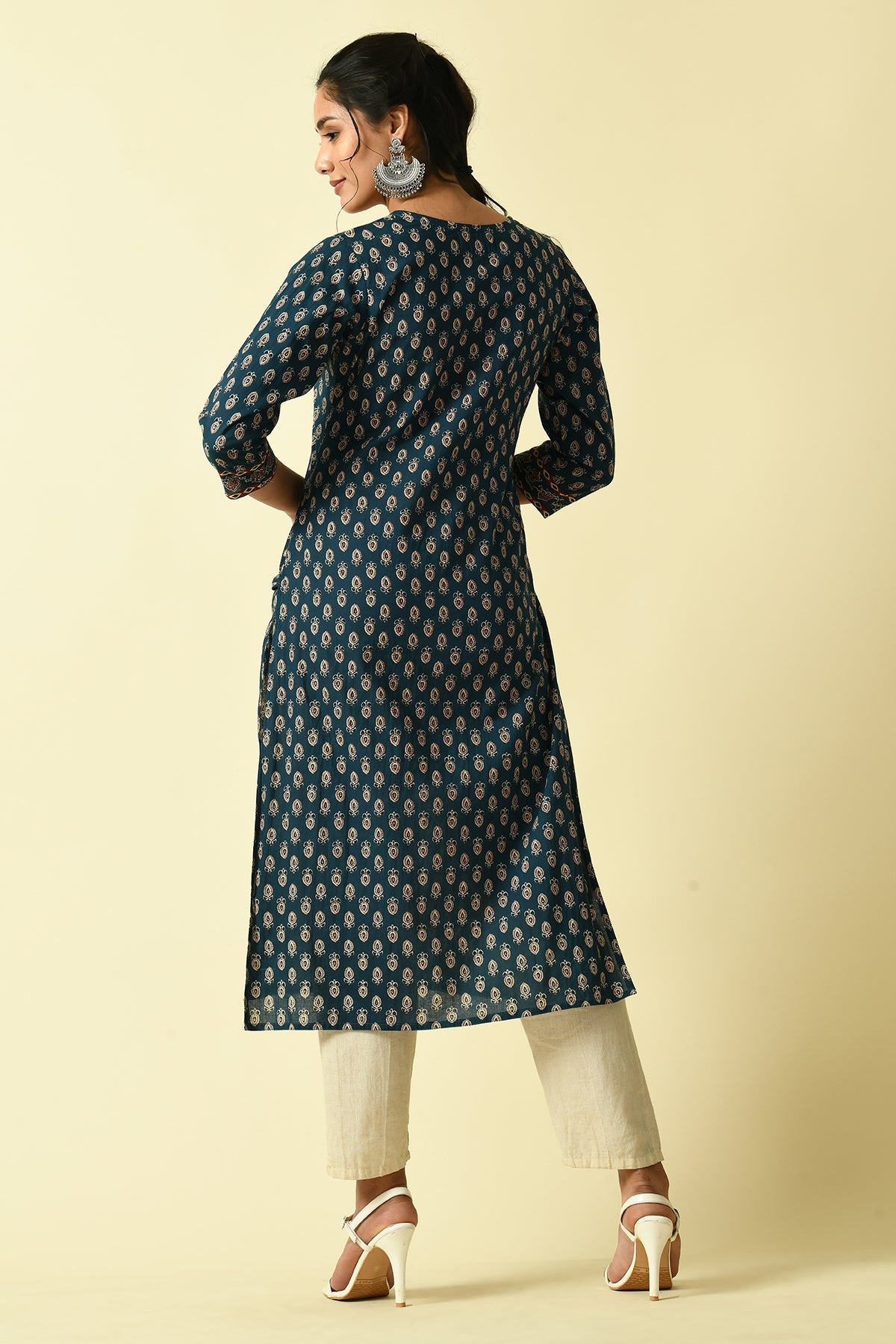 Blue Printed Kurta